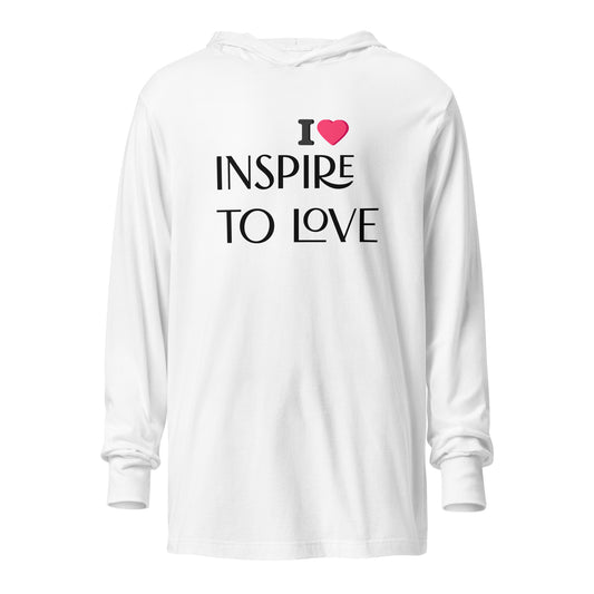 INSPIRE to LOVE Hooded long-sleeve tee