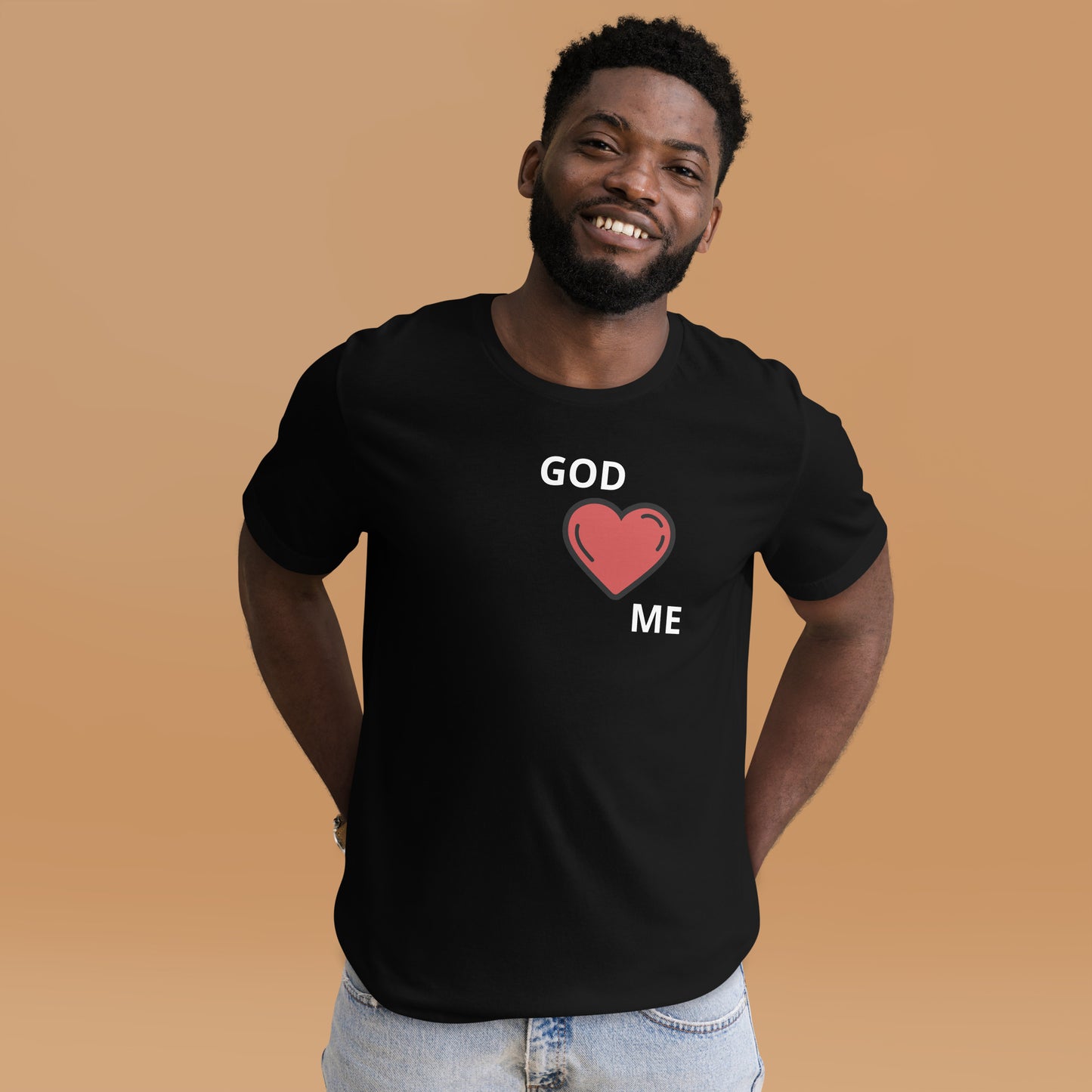 GOD LOVES ME (HEART) tee